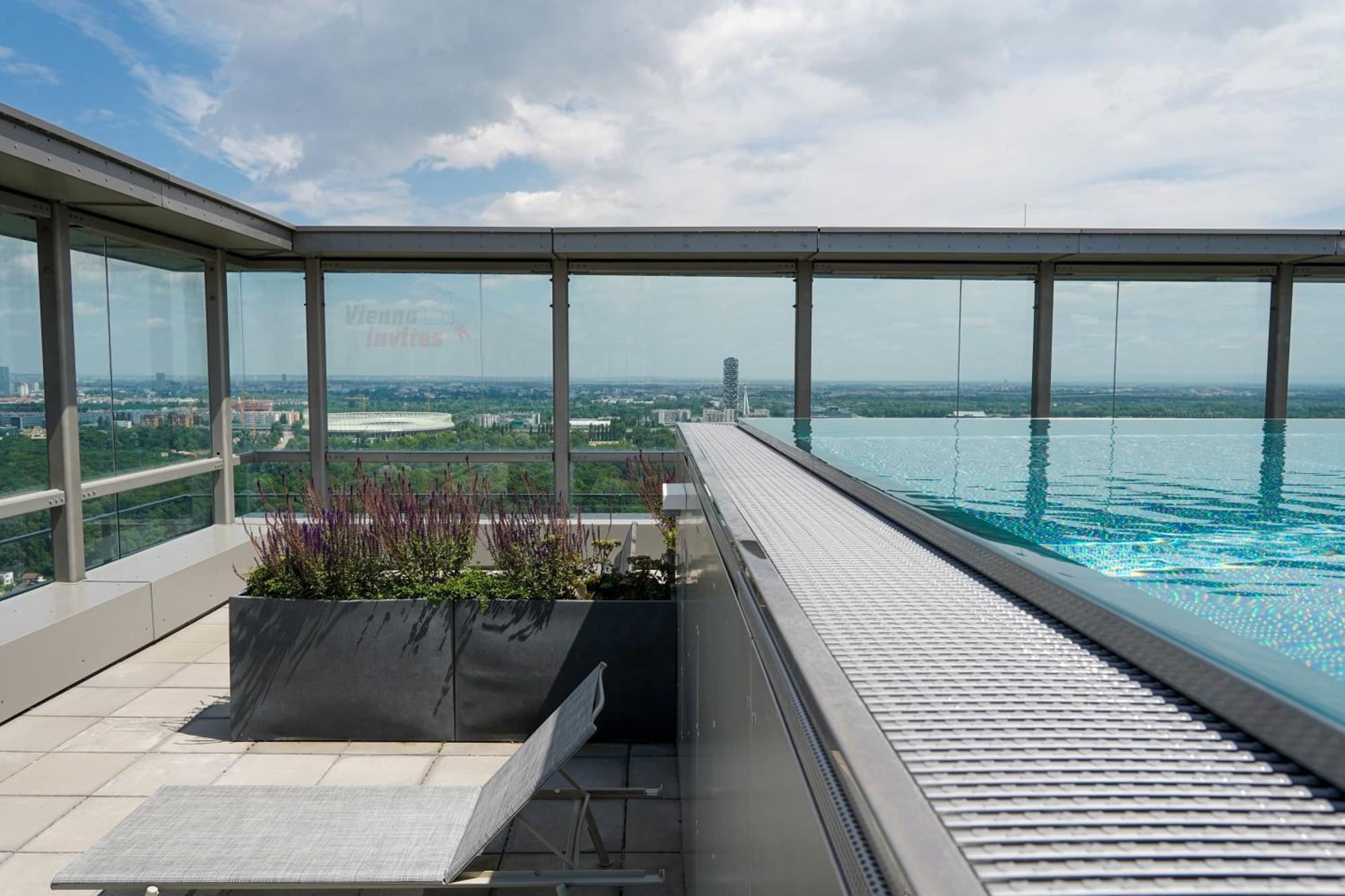 Apartmán Amazing View Over And Infinity Pool Vídeň